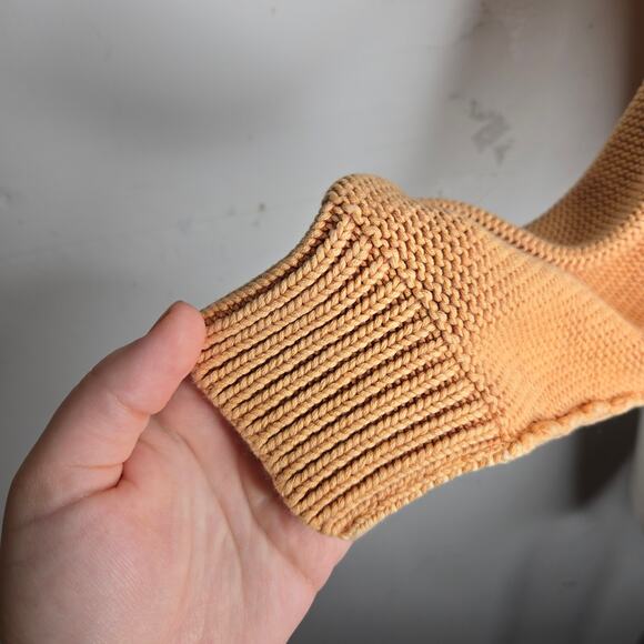 NYLAND Chunky Knit Pullover Crewneck Sweater Faded Orange - Picture 6 of 16